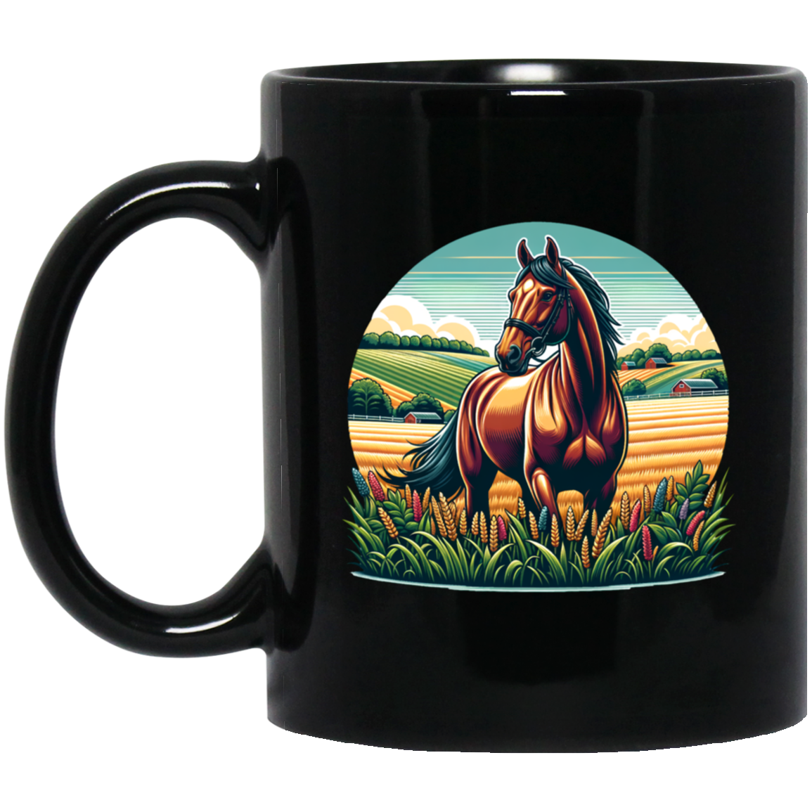 Bay Horse on Farm Mugs – Raven's World