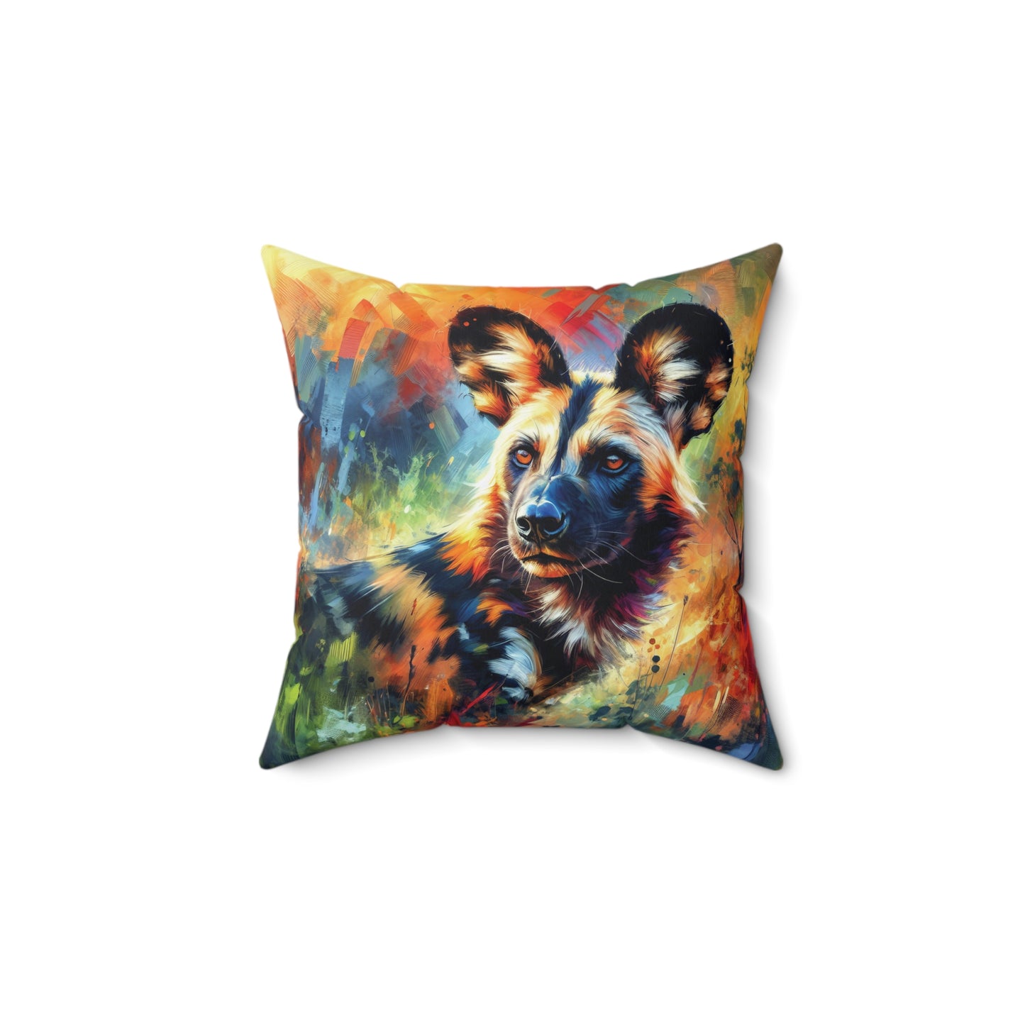 African Wild Dog - Square Pillows