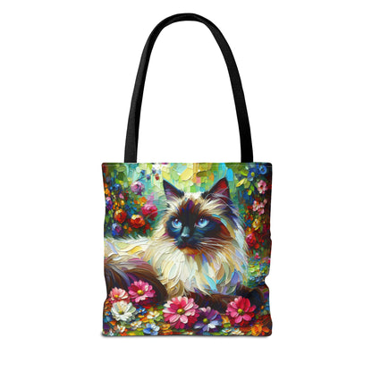 Longhair Colorpoint Cat - Tote Bag