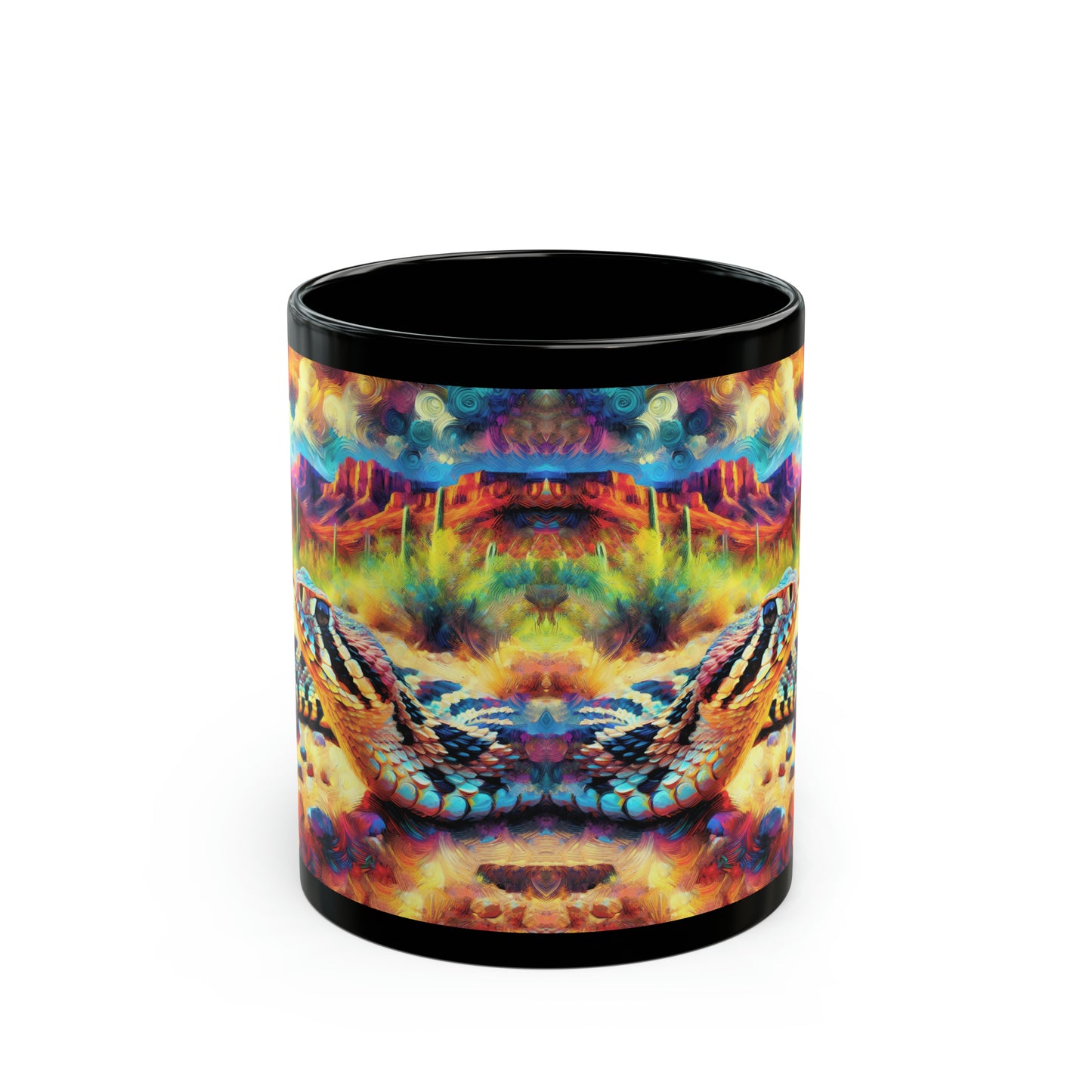 Desert Rattlesnake - Black Mug (11oz, 15oz)