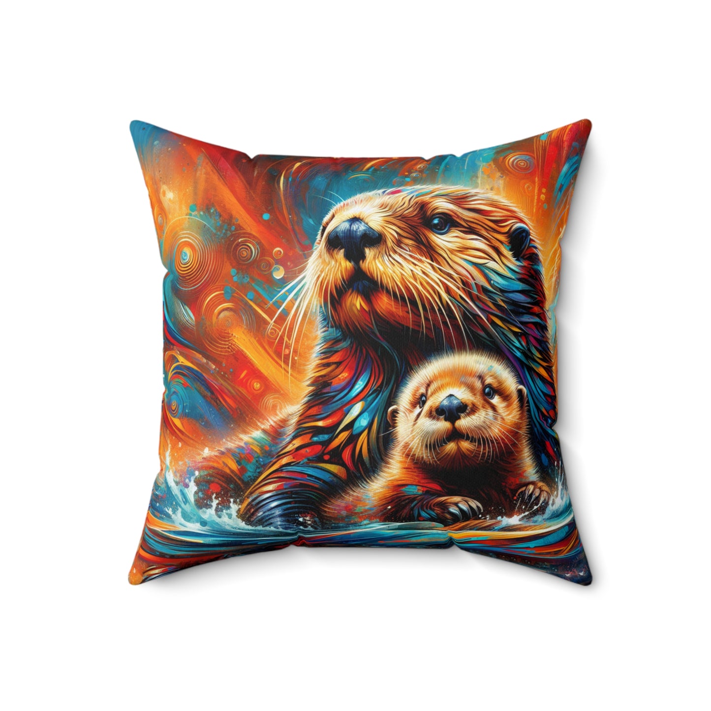 Sea Otters - Square Pillows