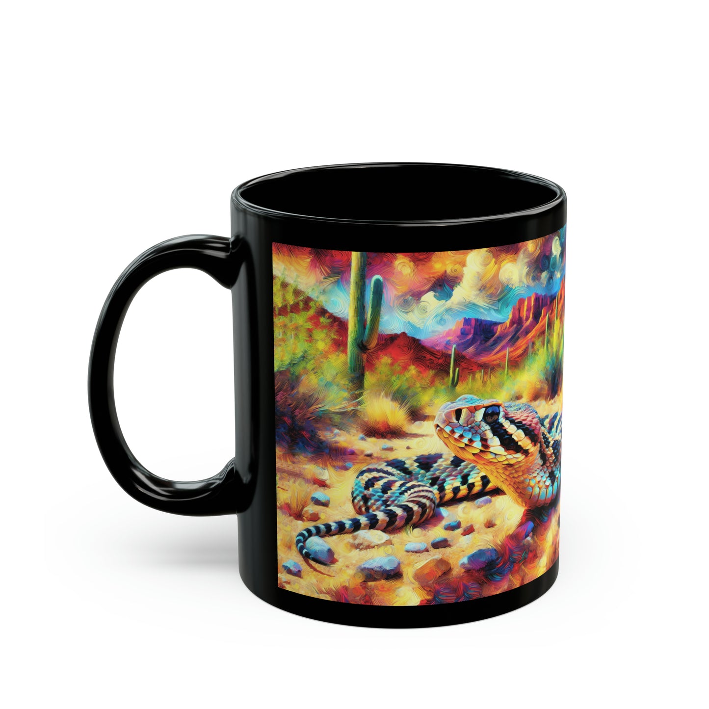 Desert Rattlesnake - Black Mug (11oz, 15oz)