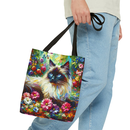 Longhair Colorpoint Cat - Tote Bag