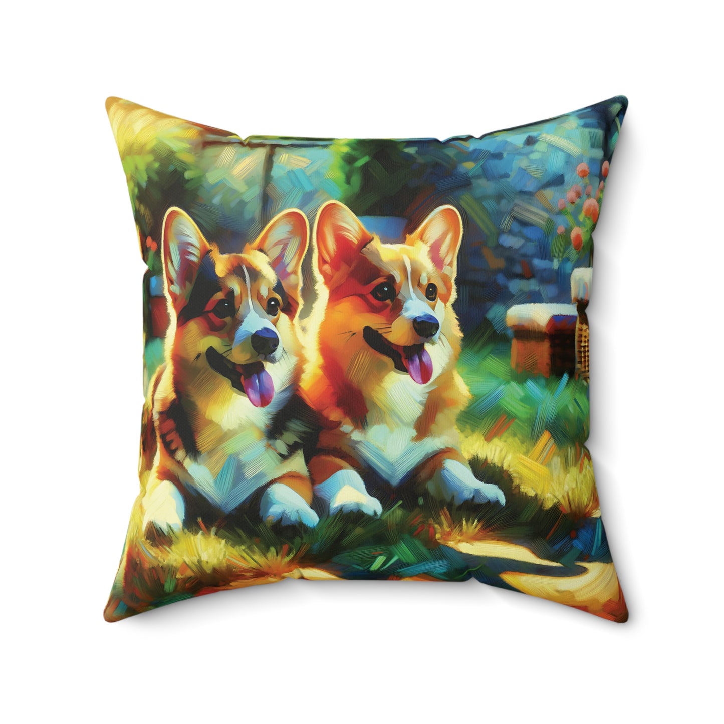 * Pembroke Corgis Resting - Square Pillow