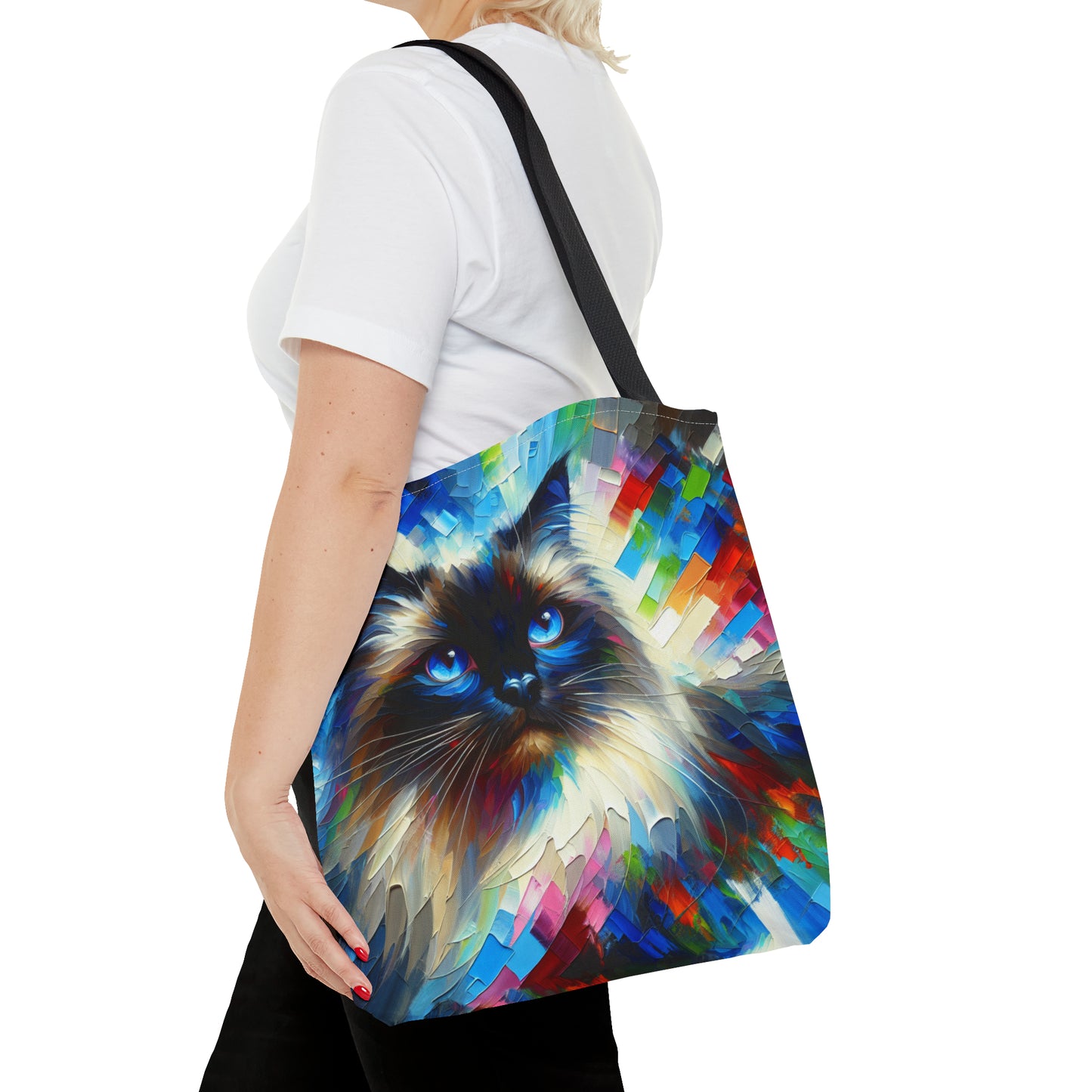 Longhair Sealpoint Cat - Tote Bag