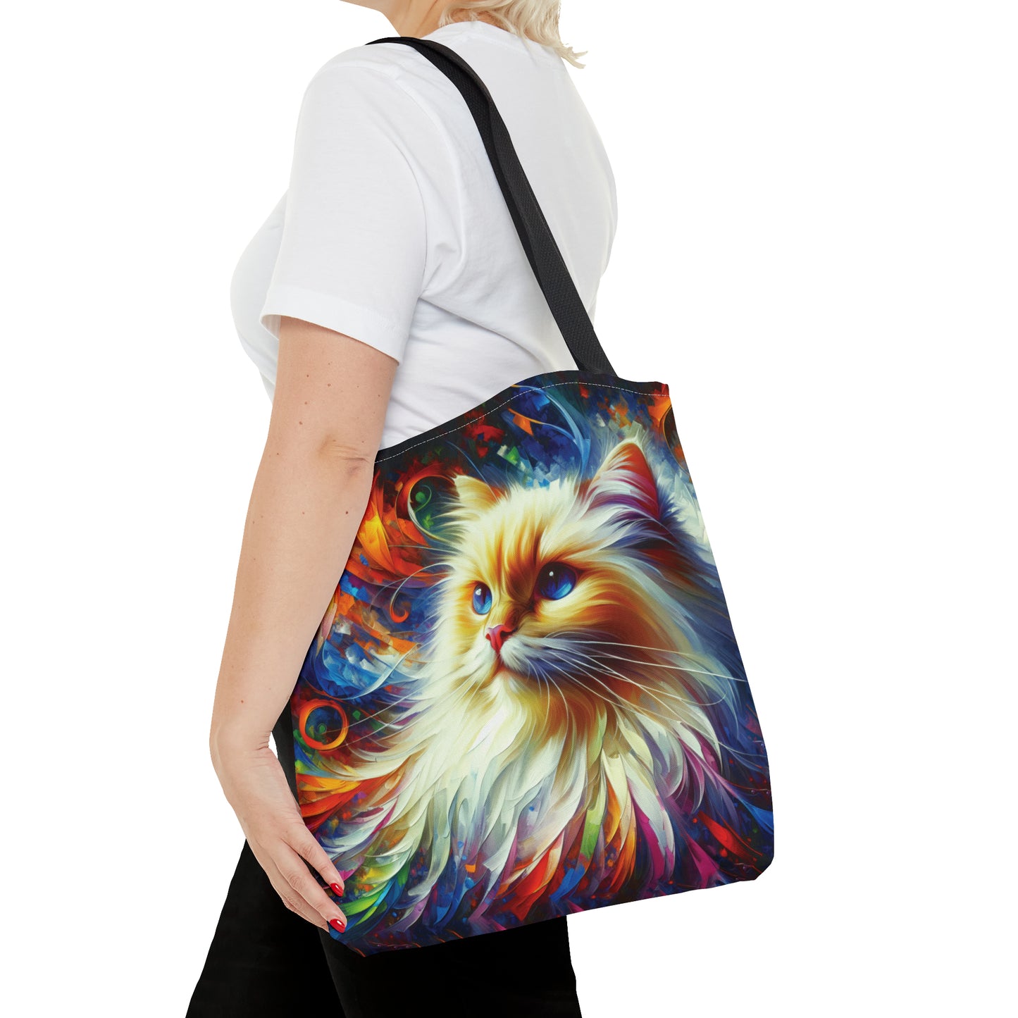 Longhair Flame Point Cat - Tote Bag