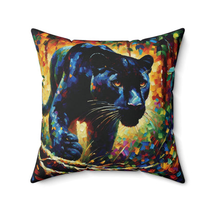 Black Panther Stalking -  Square Pillows