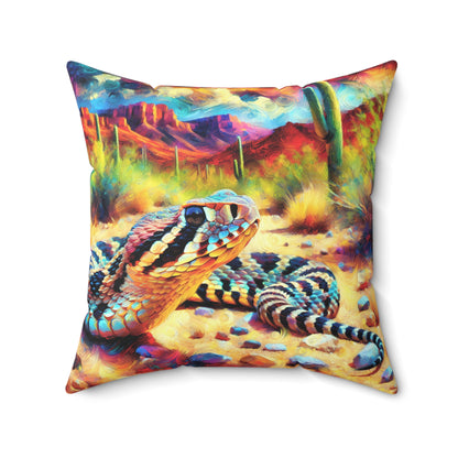 Desert Rattlesnake - Square Pillows