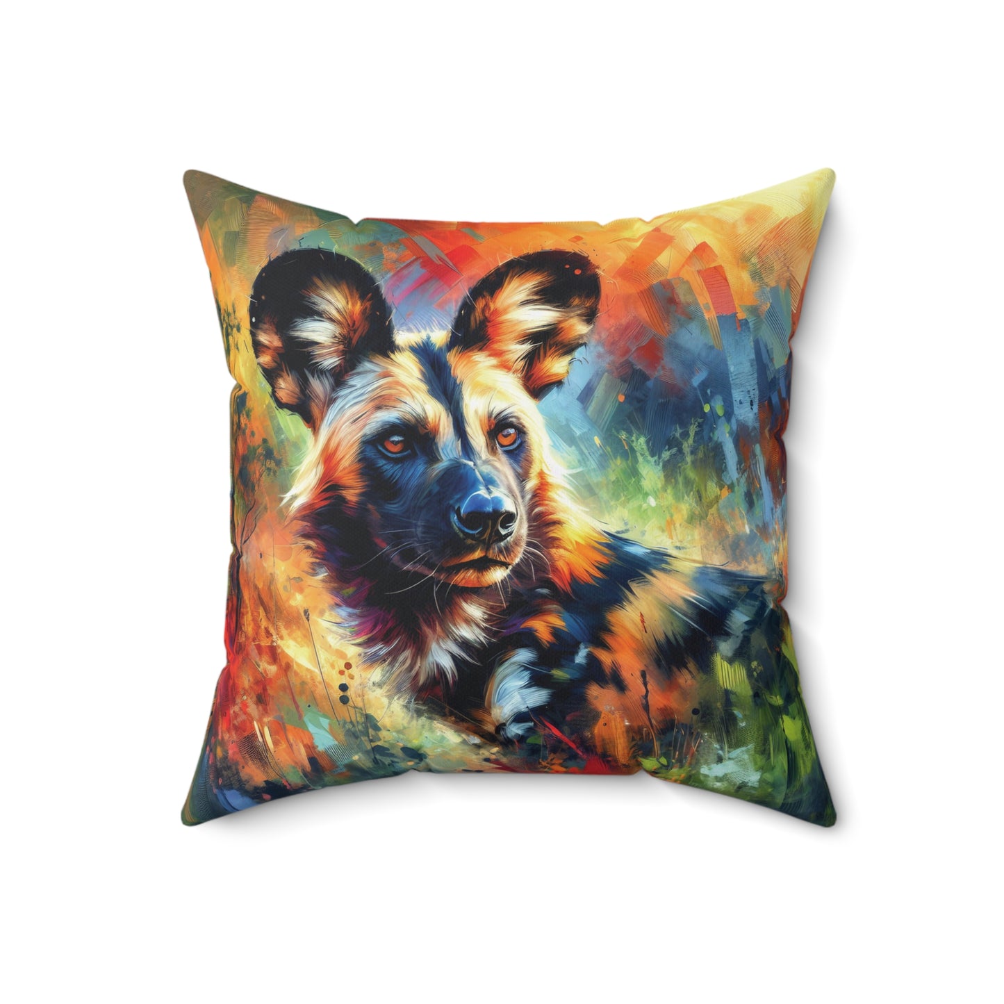 African Wild Dog - Square Pillows