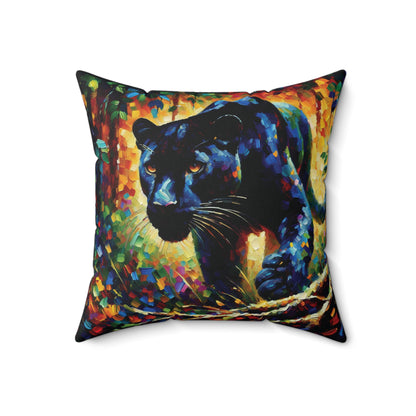 Black Panther Stalking -  Square Pillows