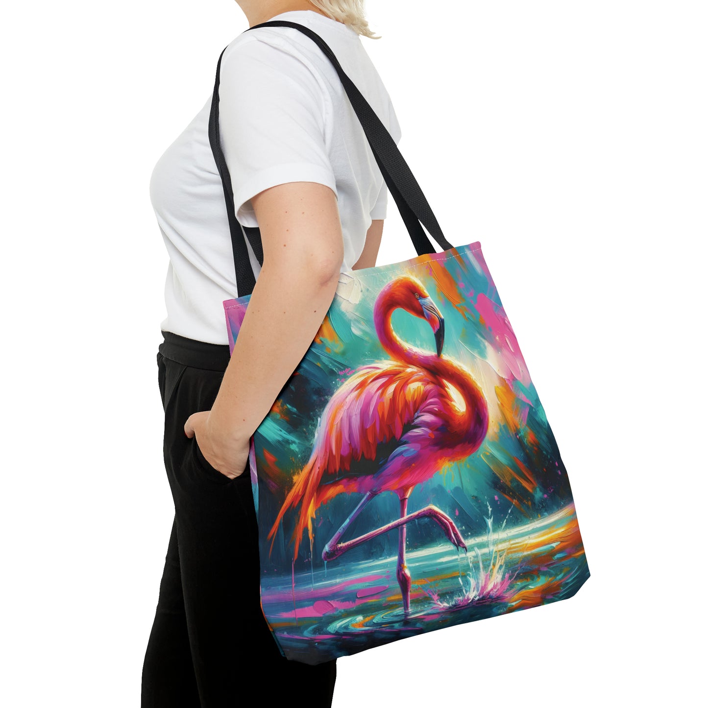 Lone Flamingo - Tote Bag