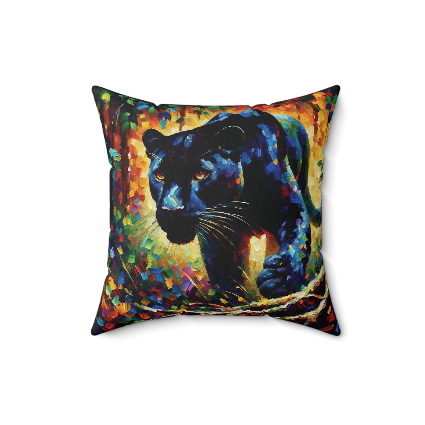 Black Panther Stalking -  Square Pillows