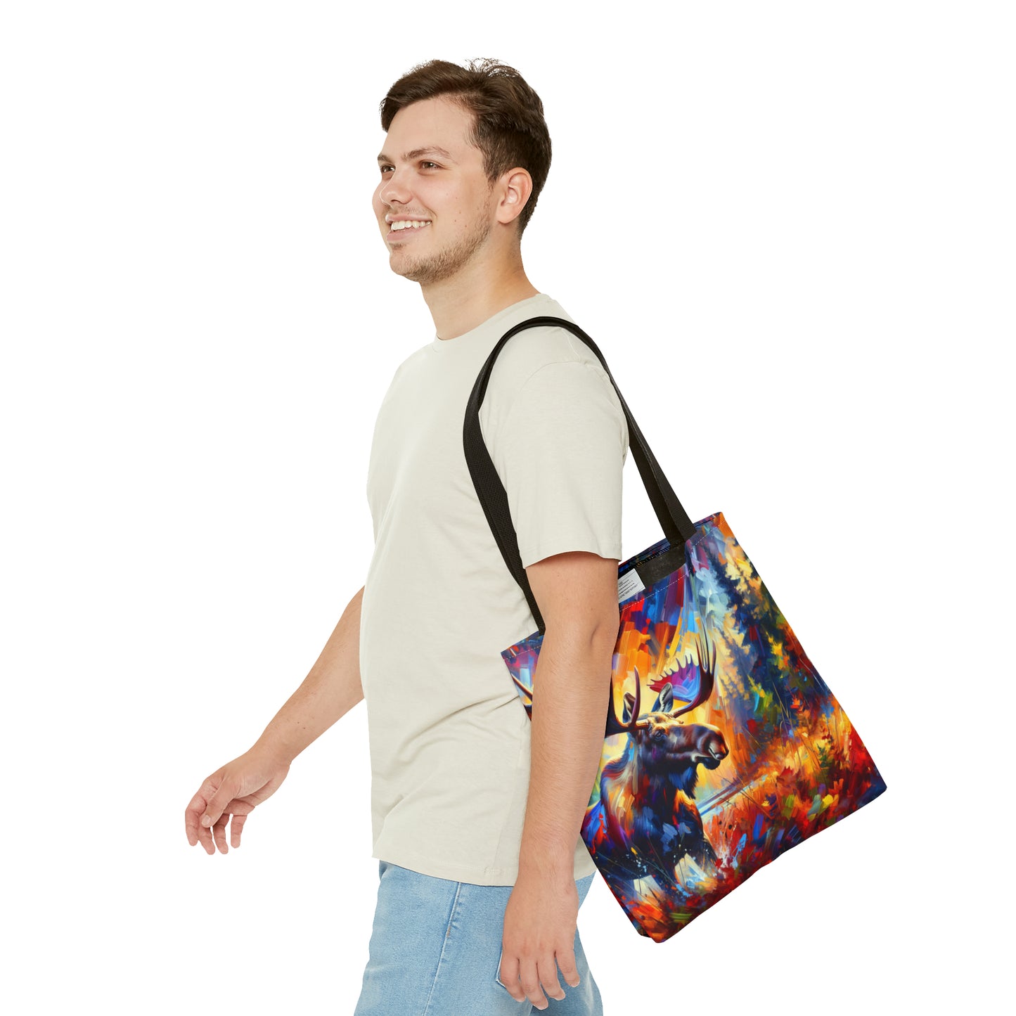 Sunset Moose Tote Bag