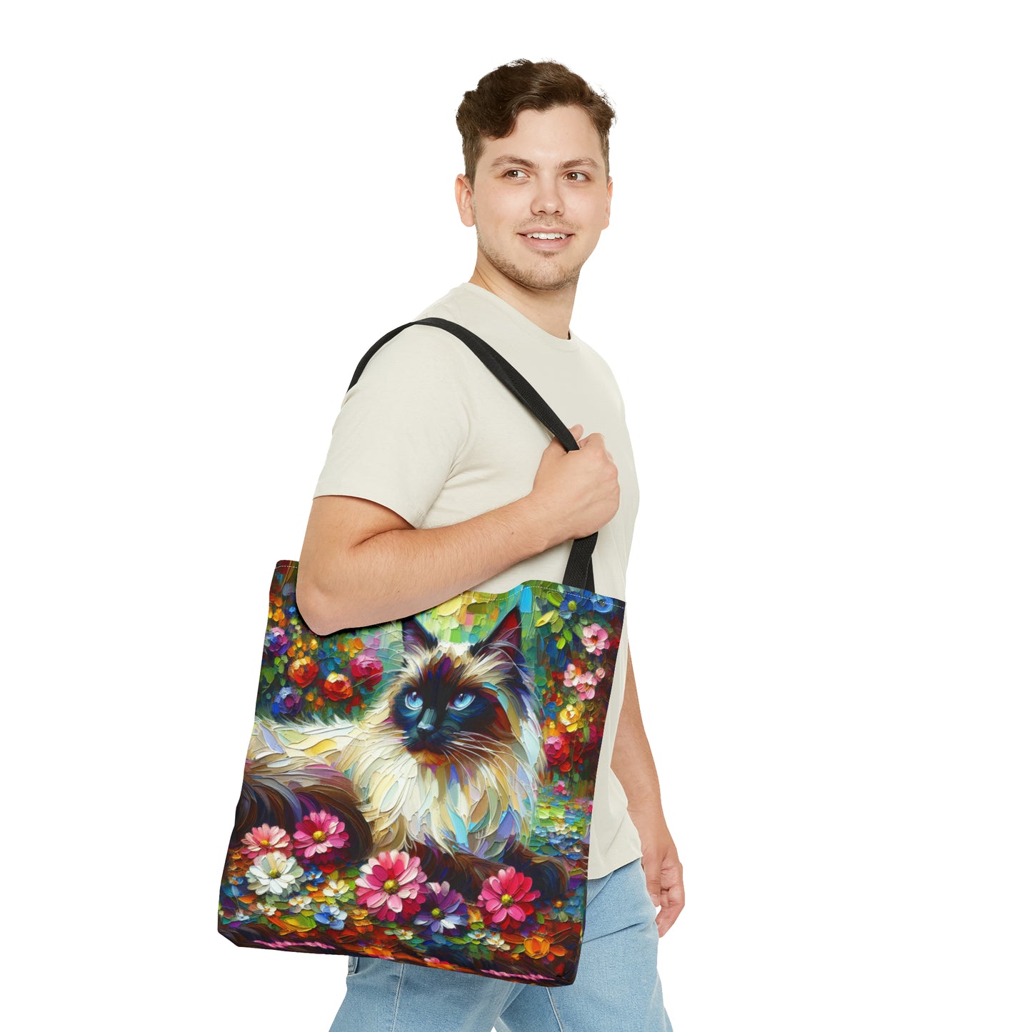 Longhair Colorpoint Cat - Tote Bag