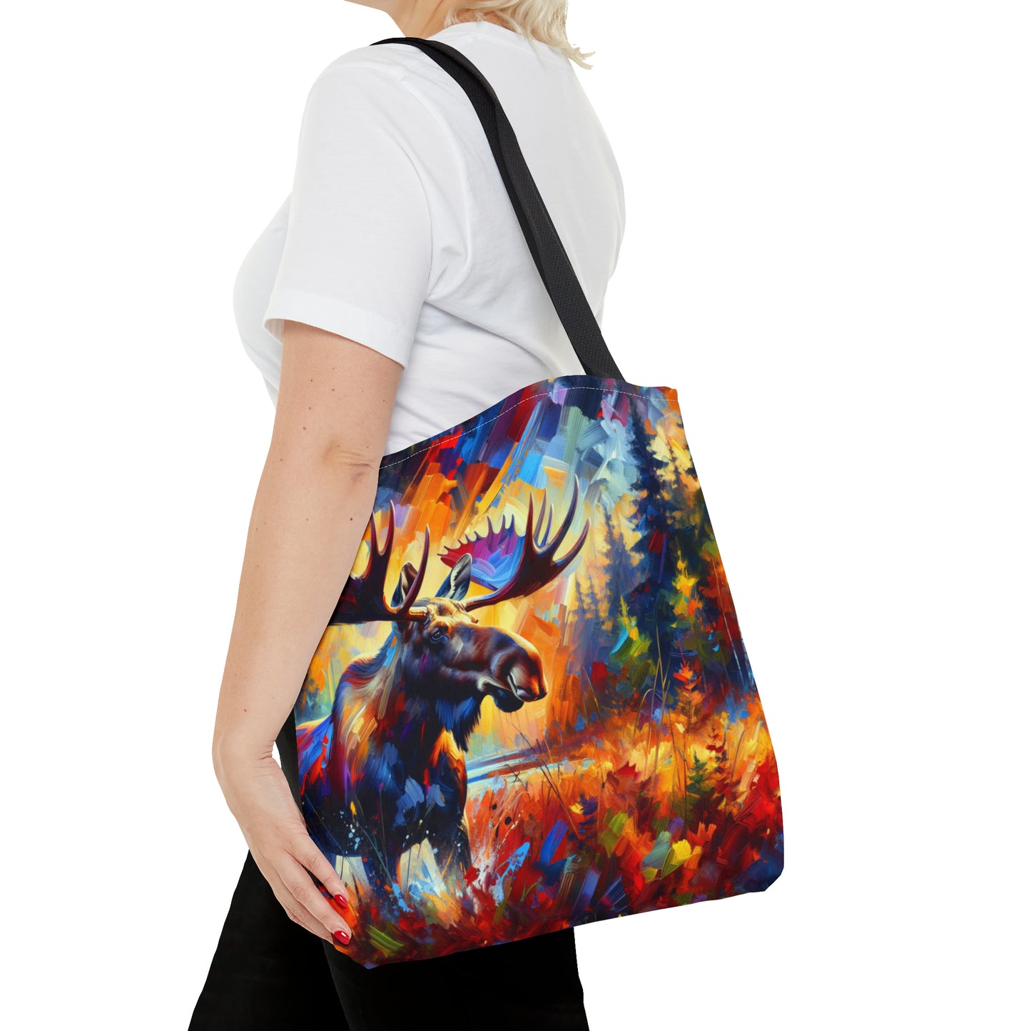 Sunset Moose Tote Bag