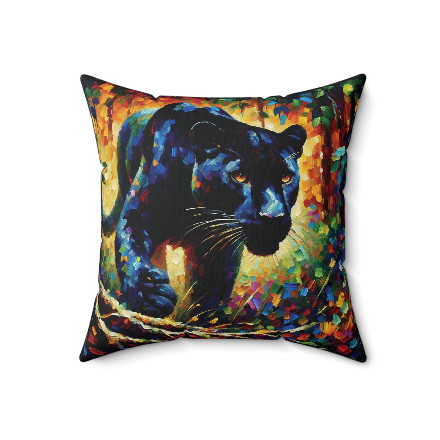 Black Panther Stalking -  Square Pillows