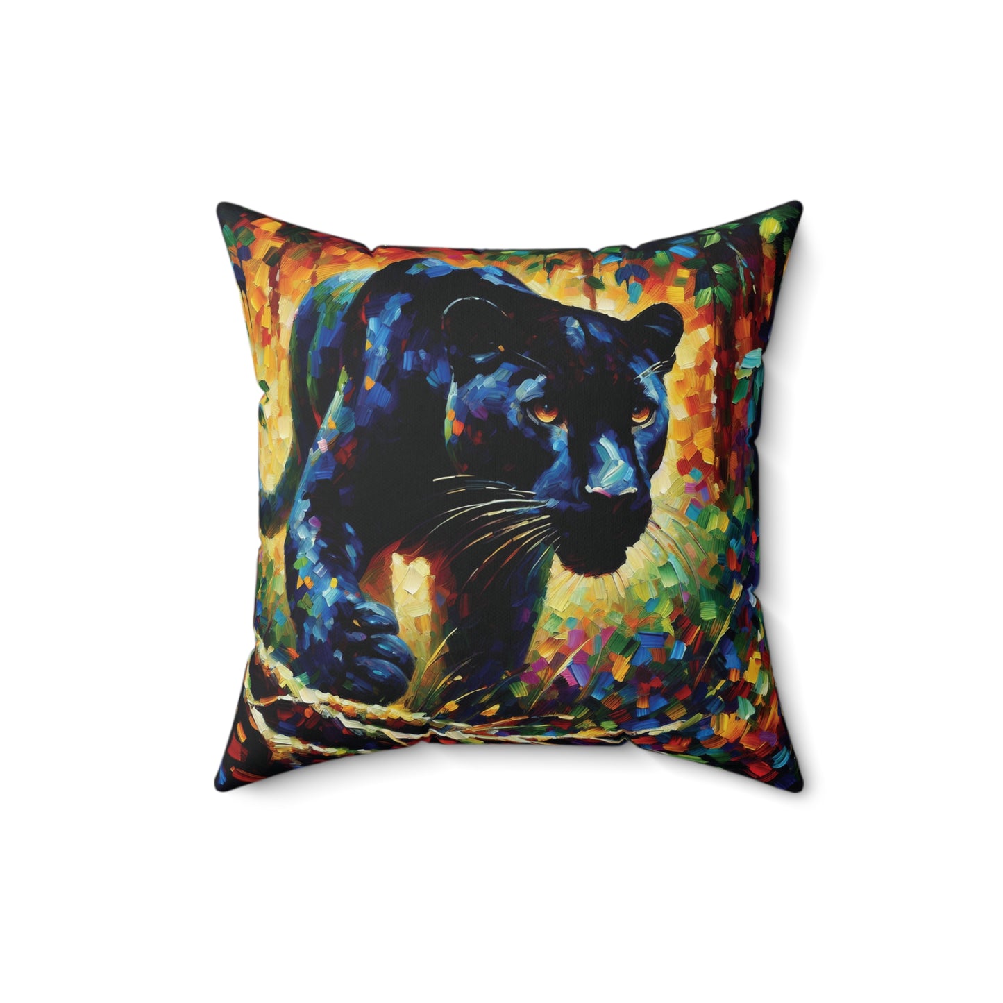 Black Panther Stalking -  Square Pillows