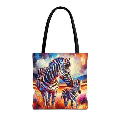 Zebra and Foal Tote Bag