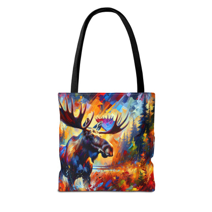 Sunset Moose Tote Bag