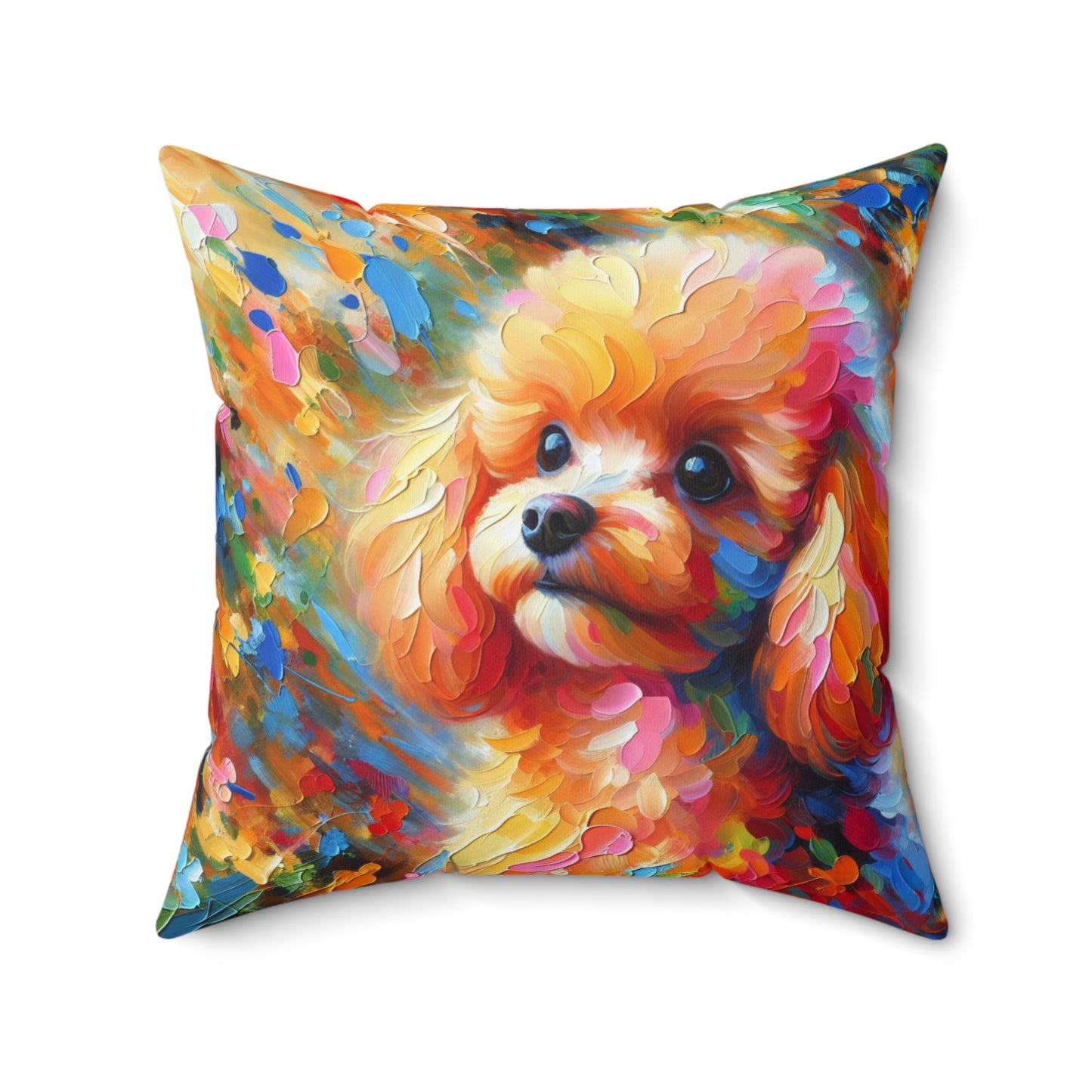 Apricot Poodle - Square Pillows