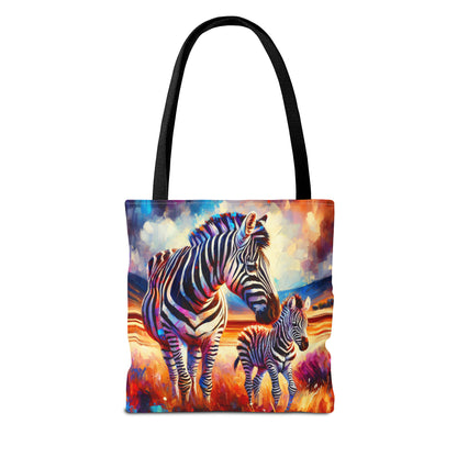 Zebra and Foal Tote Bag