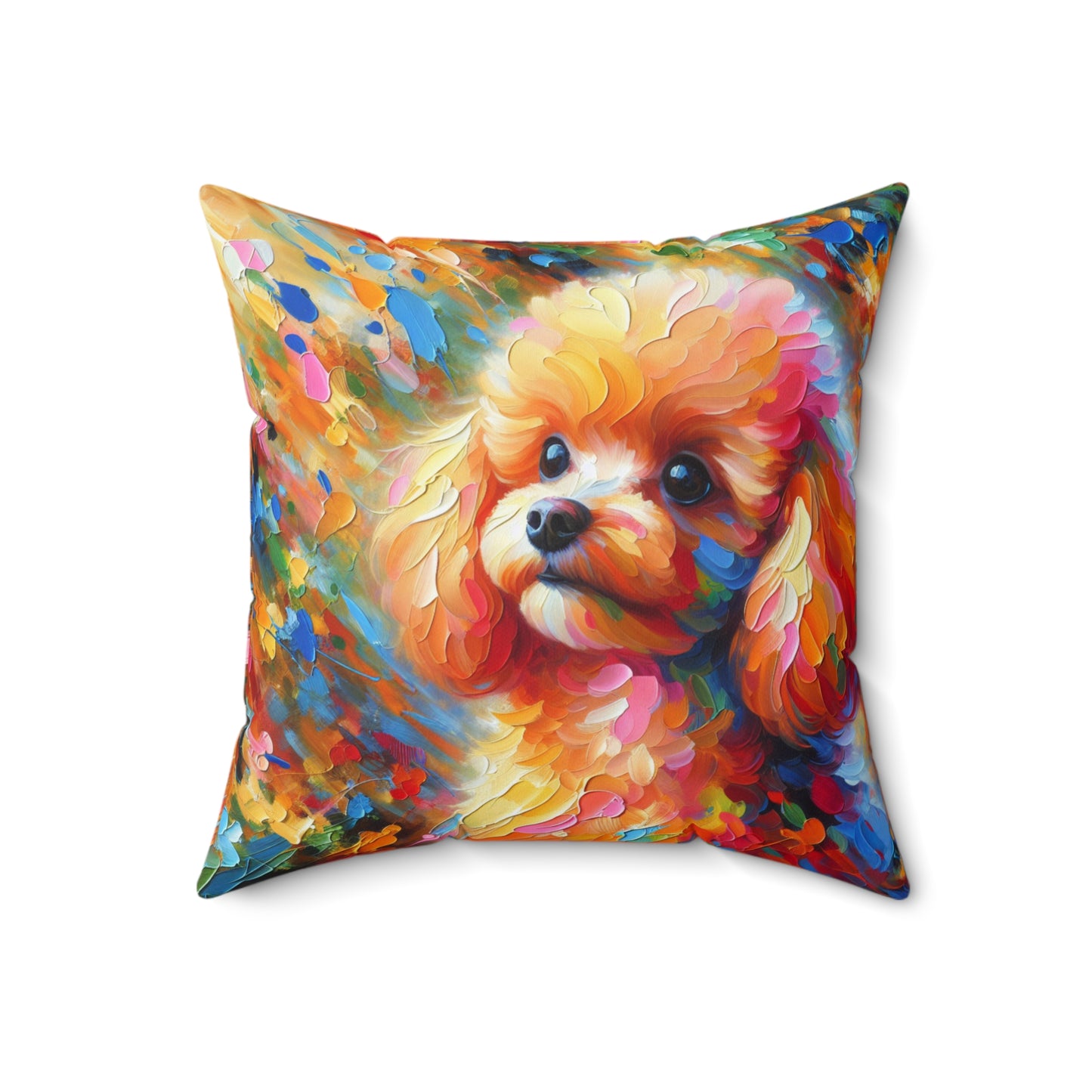 Apricot Poodle - Square Pillows