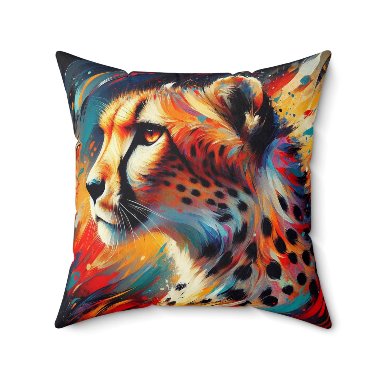 Cheetah Portrait - Square Pillows