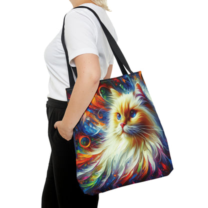 Longhair Flame Point Cat - Tote Bag