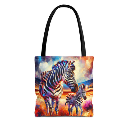 Zebra and Foal Tote Bag