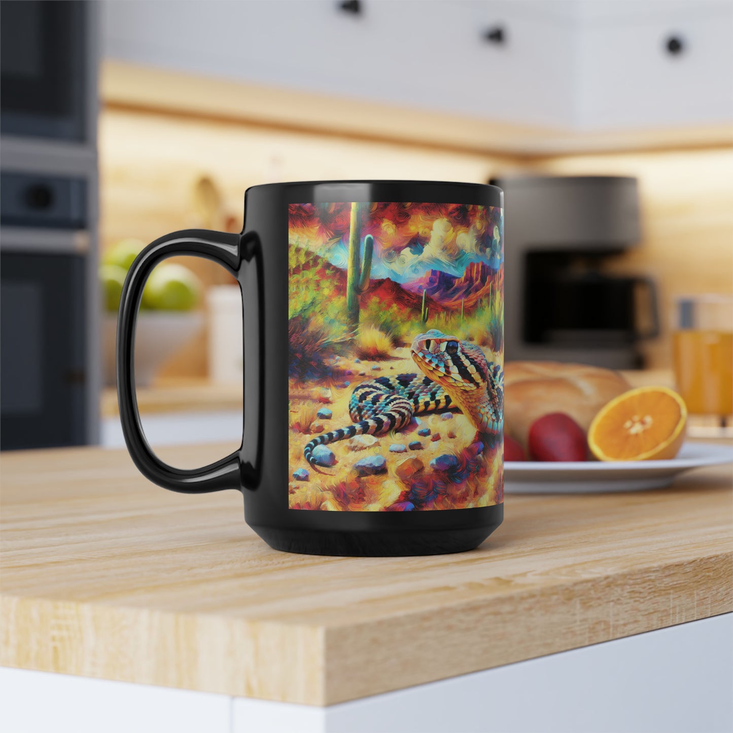 Desert Rattlesnake - Black Mug (11oz, 15oz)