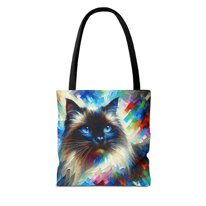 Longhair Sealpoint Cat - Tote Bag