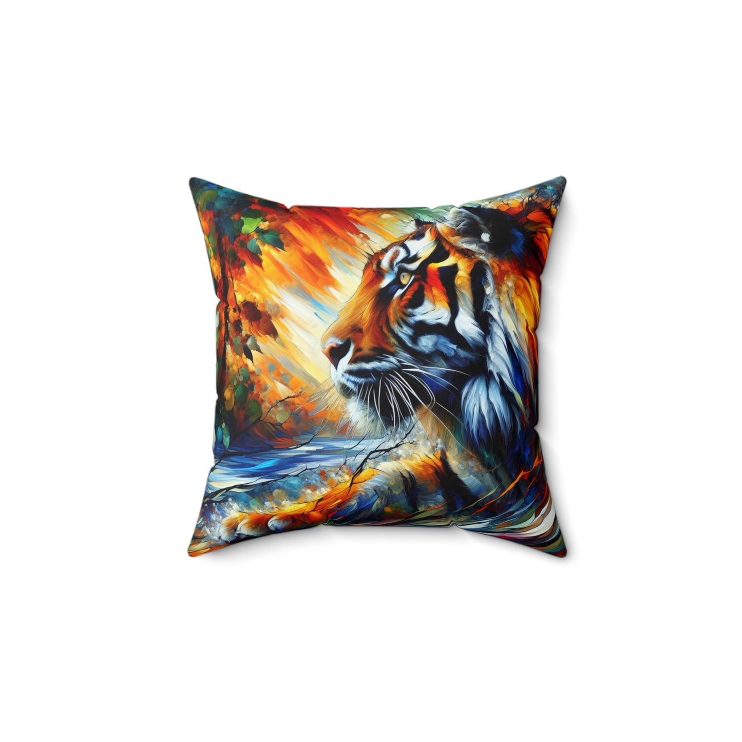 Tiger Focus - Square Pillows