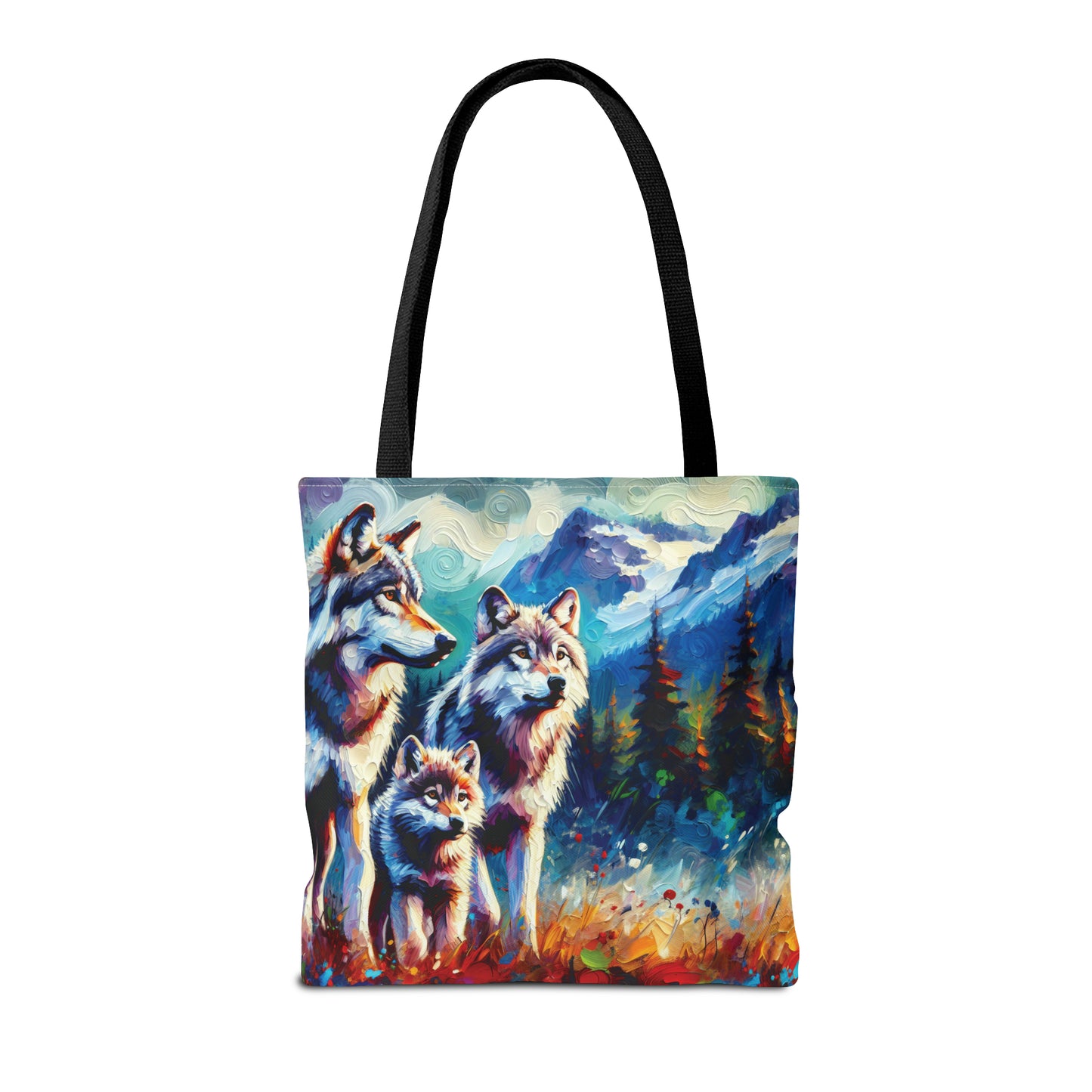 Gray Wolf Family - Tote Bag