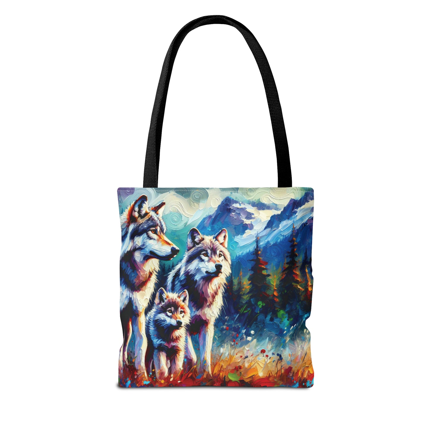 Gray Wolf Family - Tote Bag