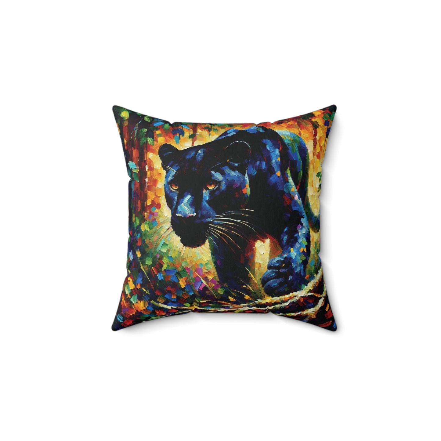 Black Panther Stalking -  Square Pillows