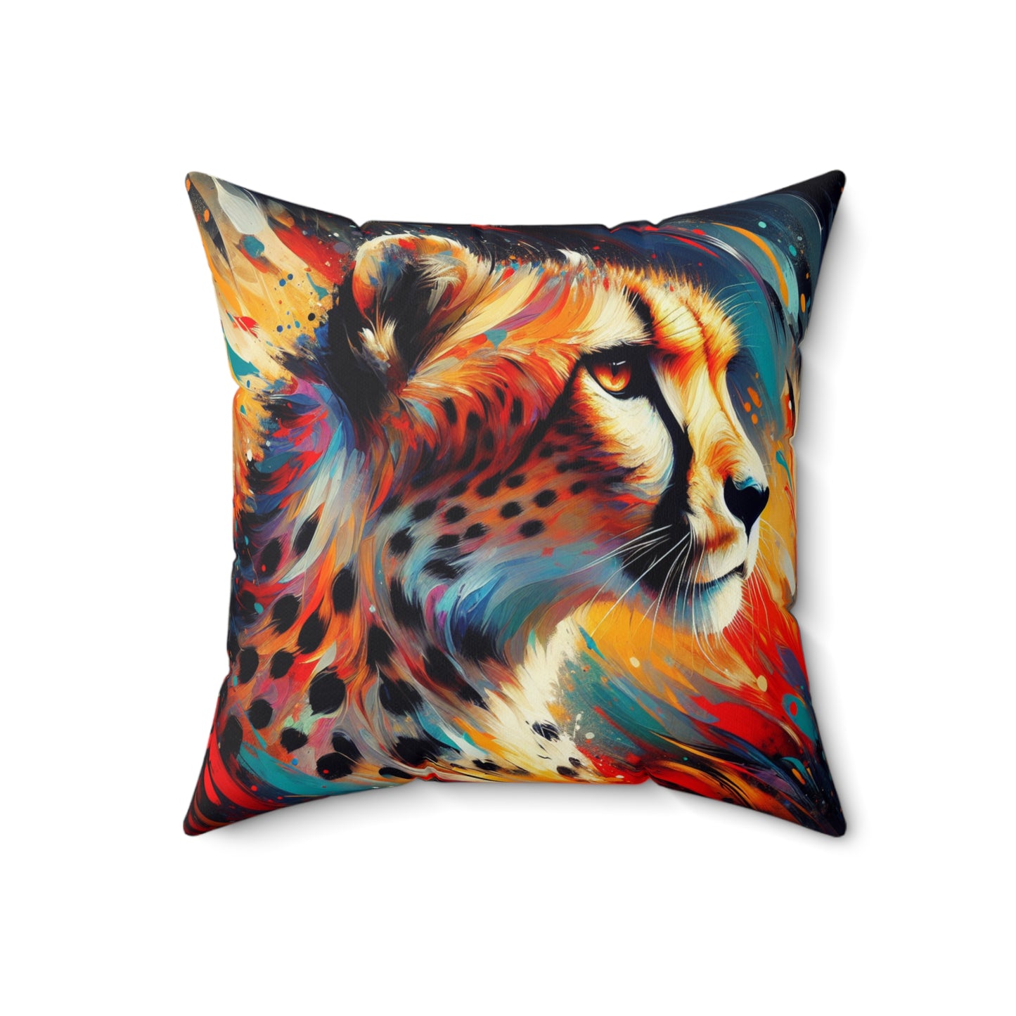 Cheetah Portrait - Square Pillows