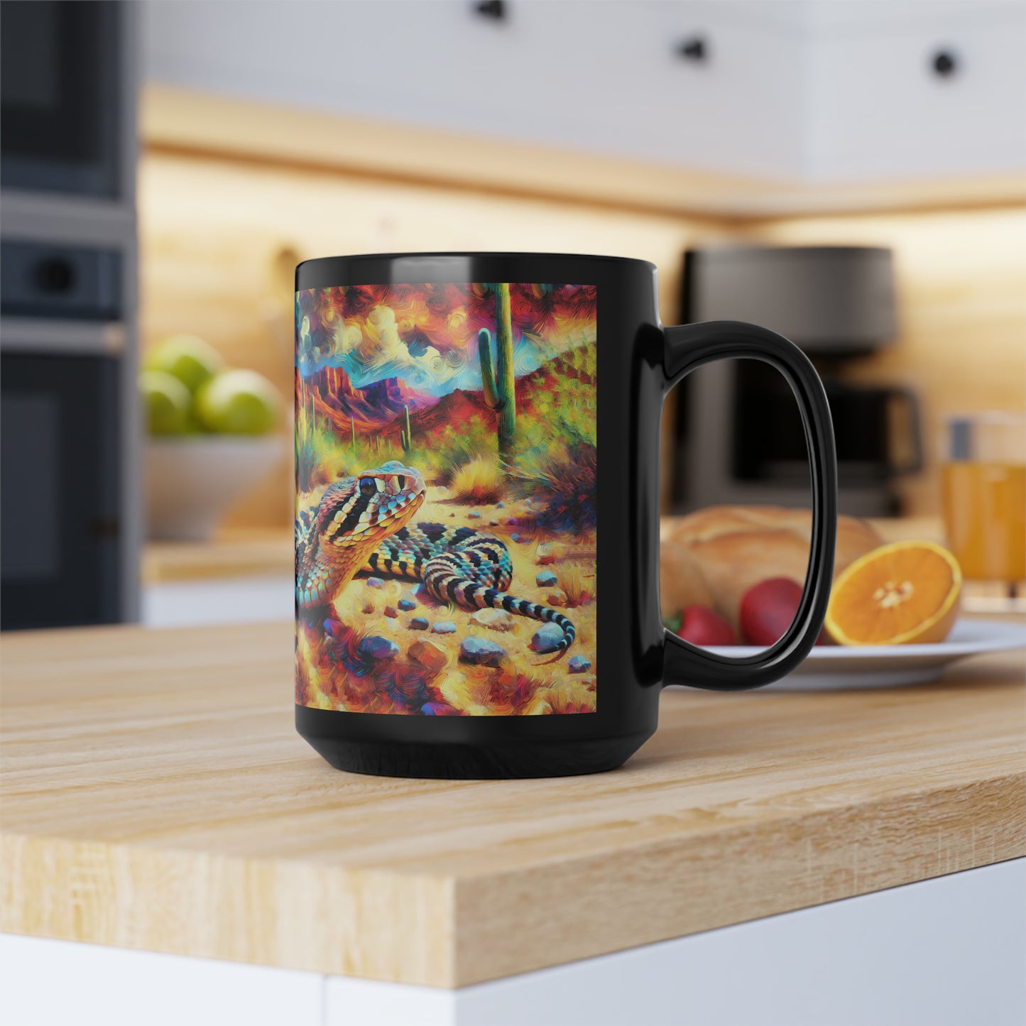 Desert Rattlesnake - Black Mug (11oz, 15oz)