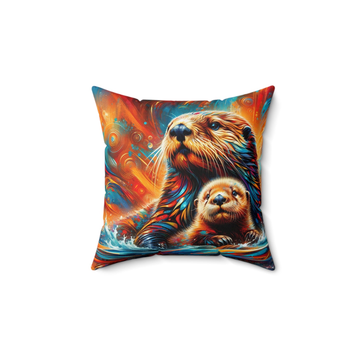 Sea Otters - Square Pillows