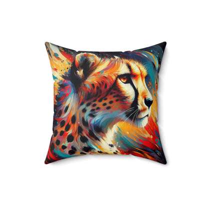 Cheetah Portrait - Square Pillows