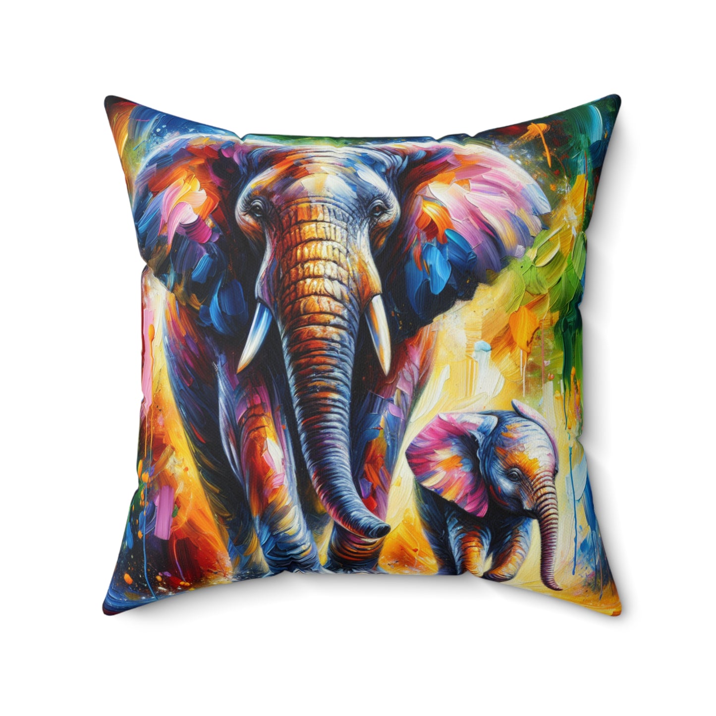 Celebrate Elephants! - Square Pillows