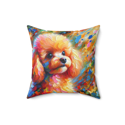 Apricot Poodle - Square Pillows