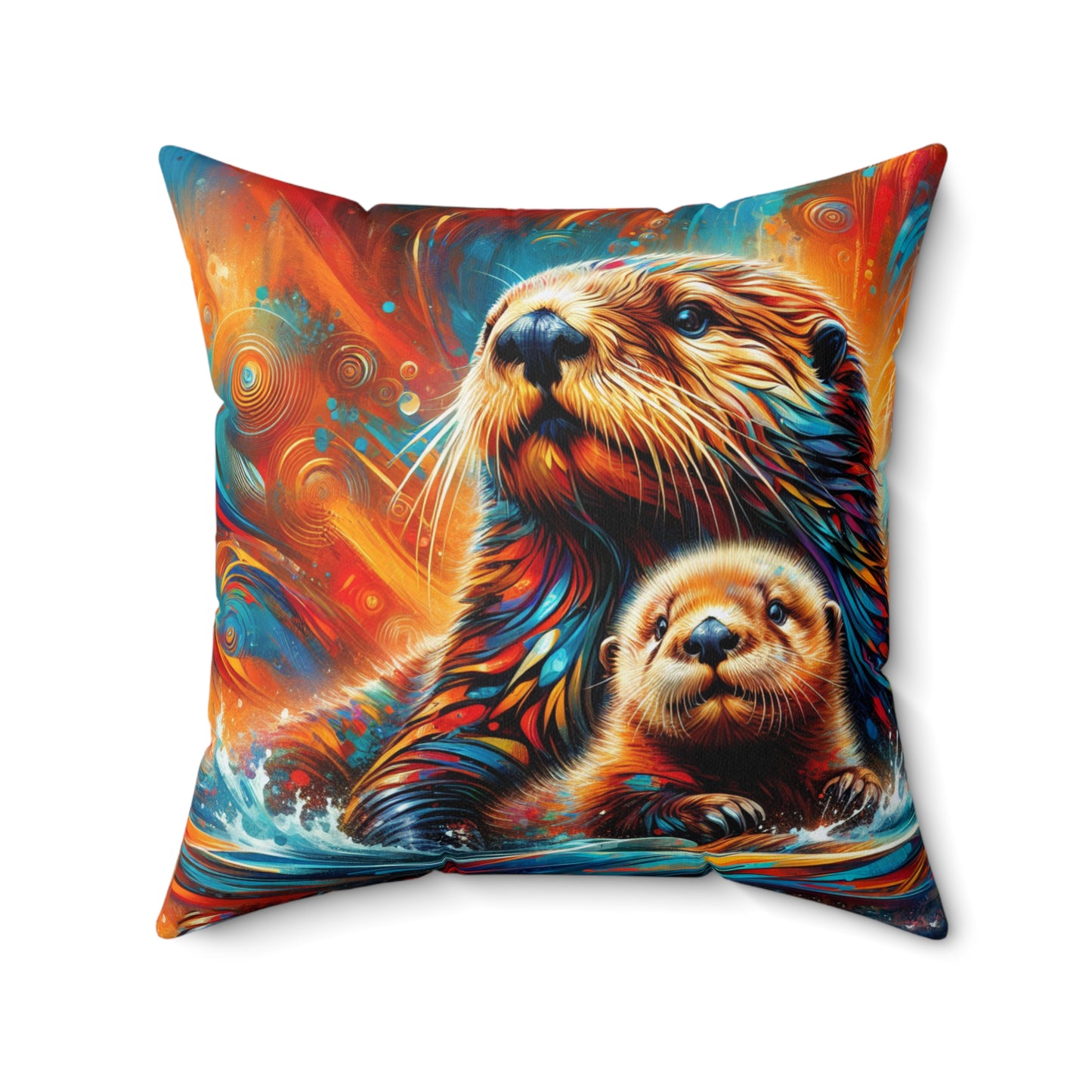 Sea Otters - Square Pillows