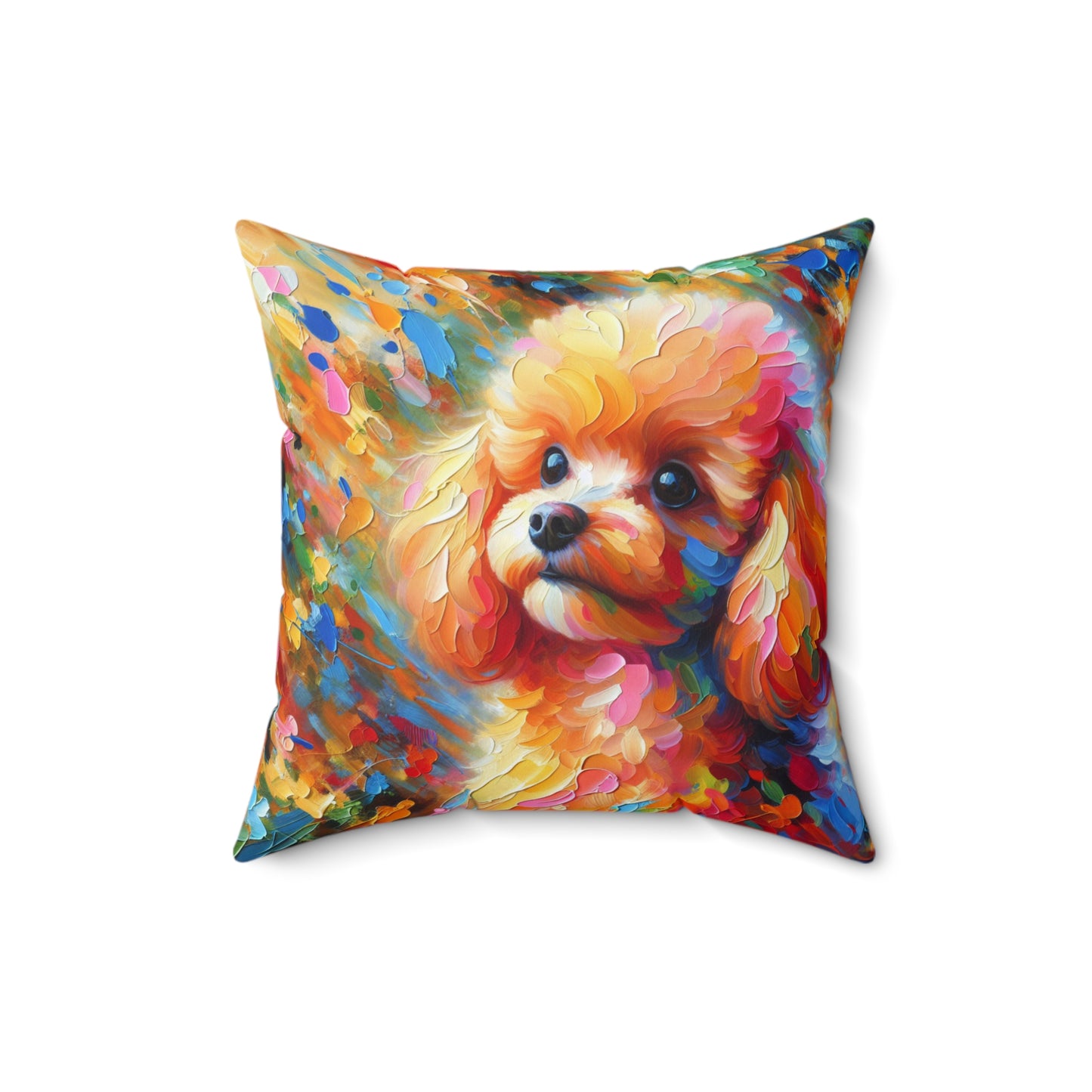 Apricot Poodle - Square Pillows