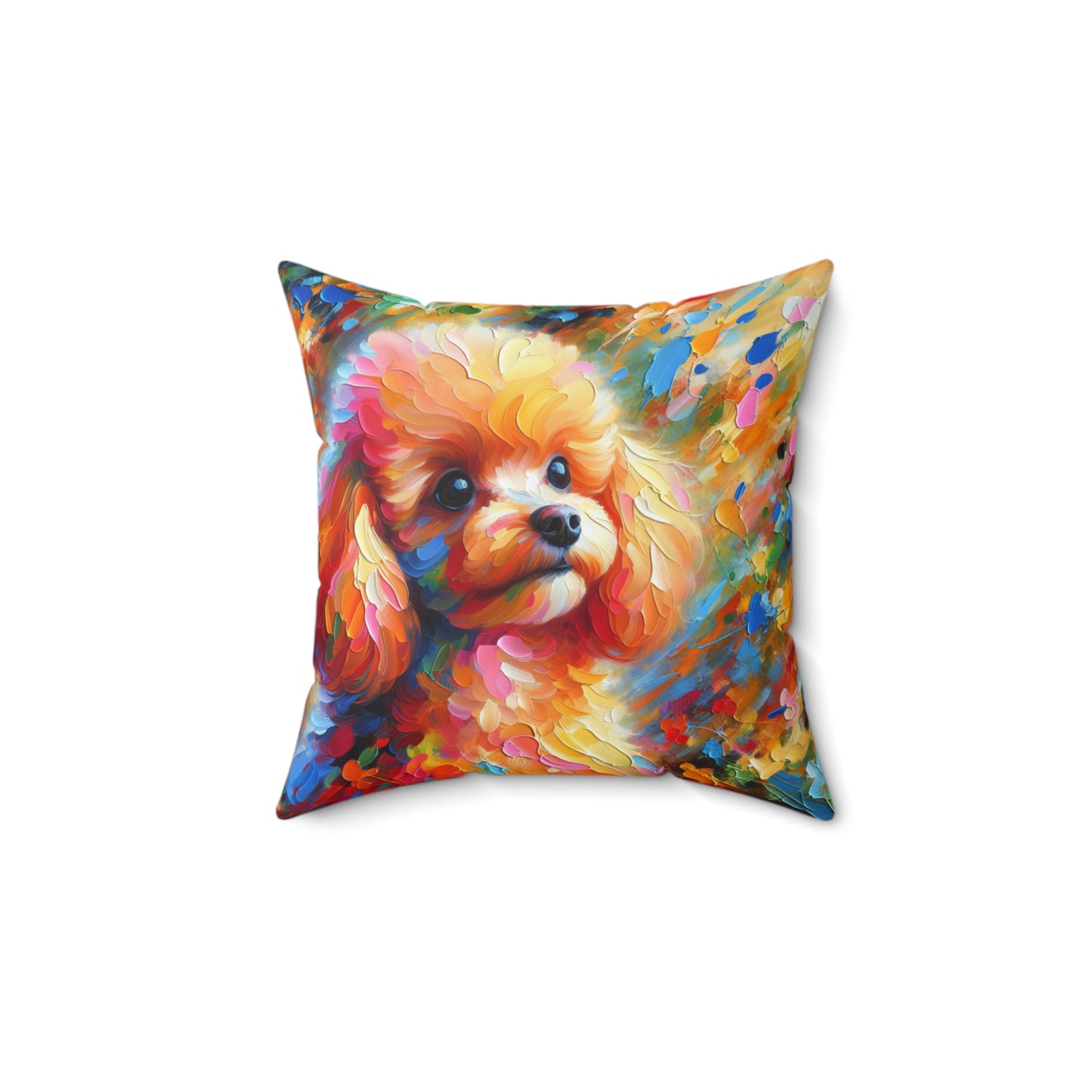 Apricot Poodle - Square Pillows