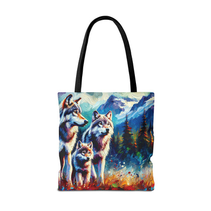 Gray Wolf Family - Tote Bag