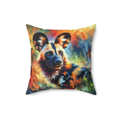 African Wild Dog - Square Pillows