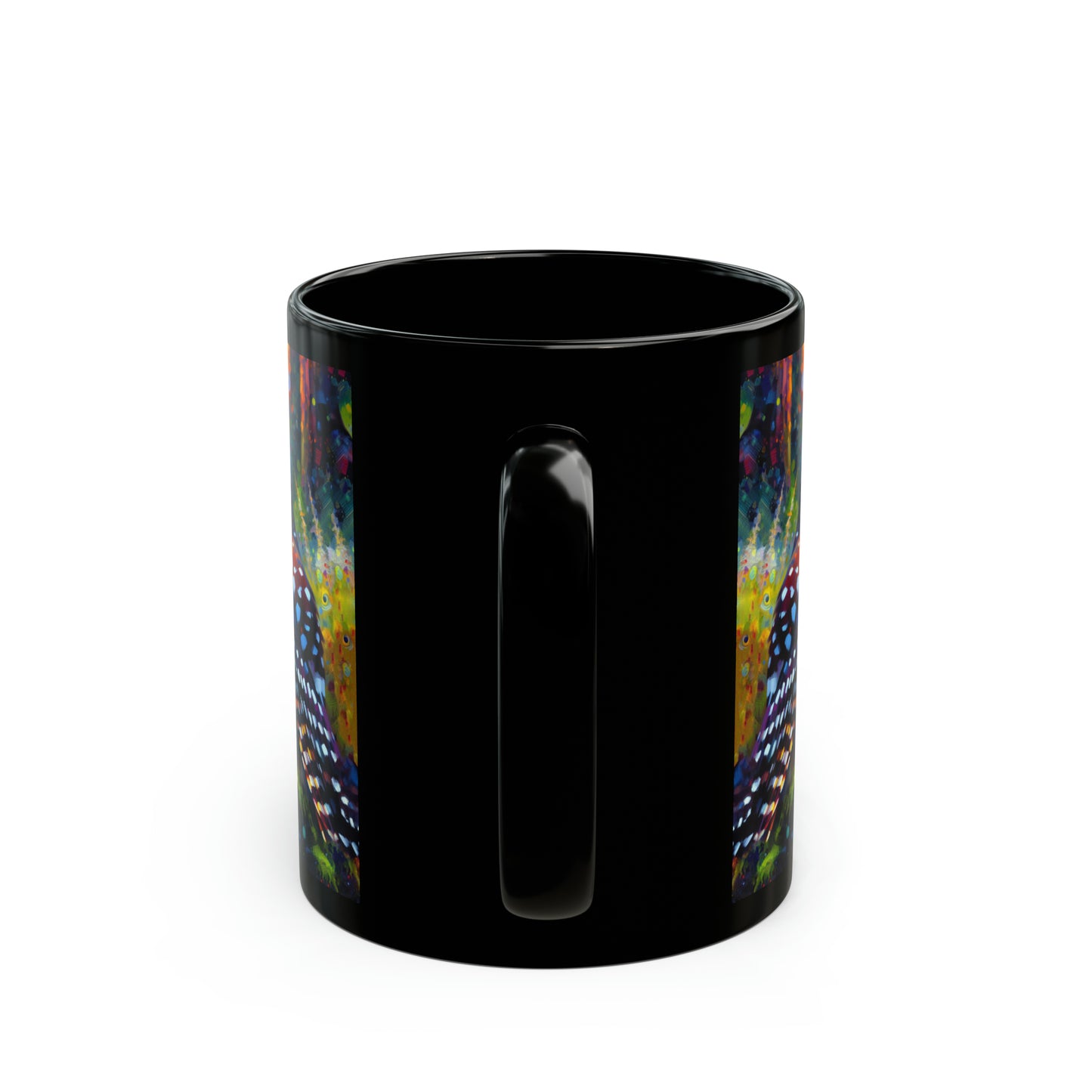 Barred Owl - Black Mugs (11oz, 15oz)