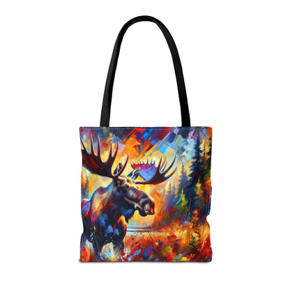 Sunset Moose Tote Bag