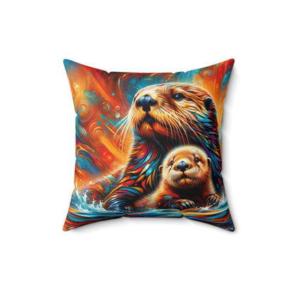 Sea Otters - Square Pillows