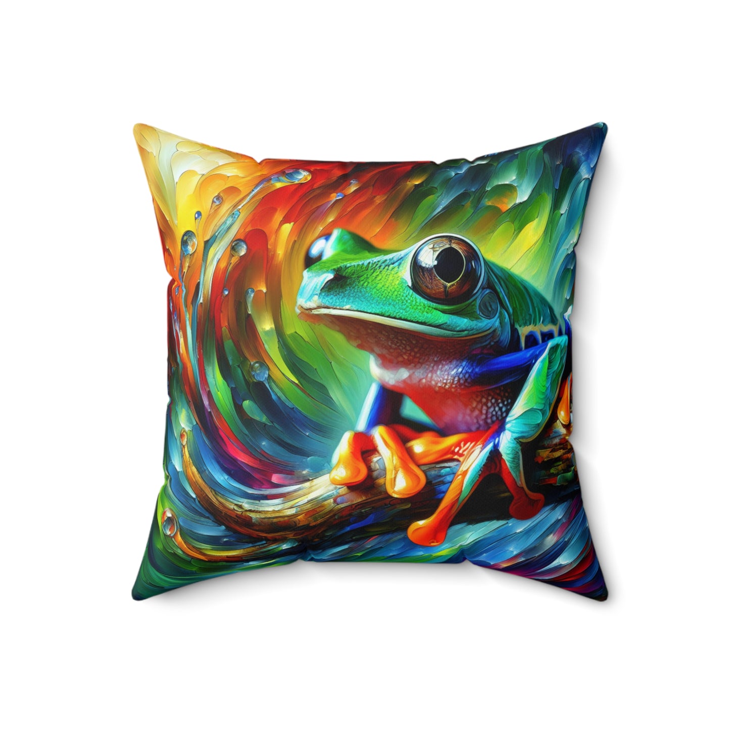 Treefrog Swirl  - Square Pillows